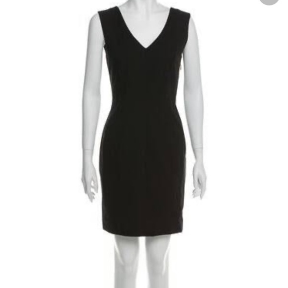 Theory Dresses & Skirts - Theory Black v neck fitted dress (2) - worn twice!
